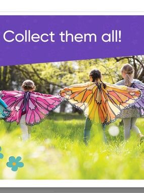 🦋 HearthSong Colorful Butterfly Wings – Pretend Play Costume (Kids) 🦋